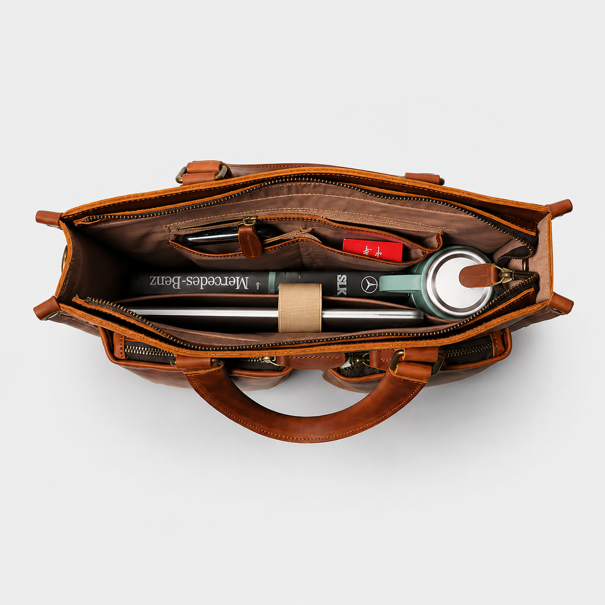 Pemberton Slim Leather Briefcase