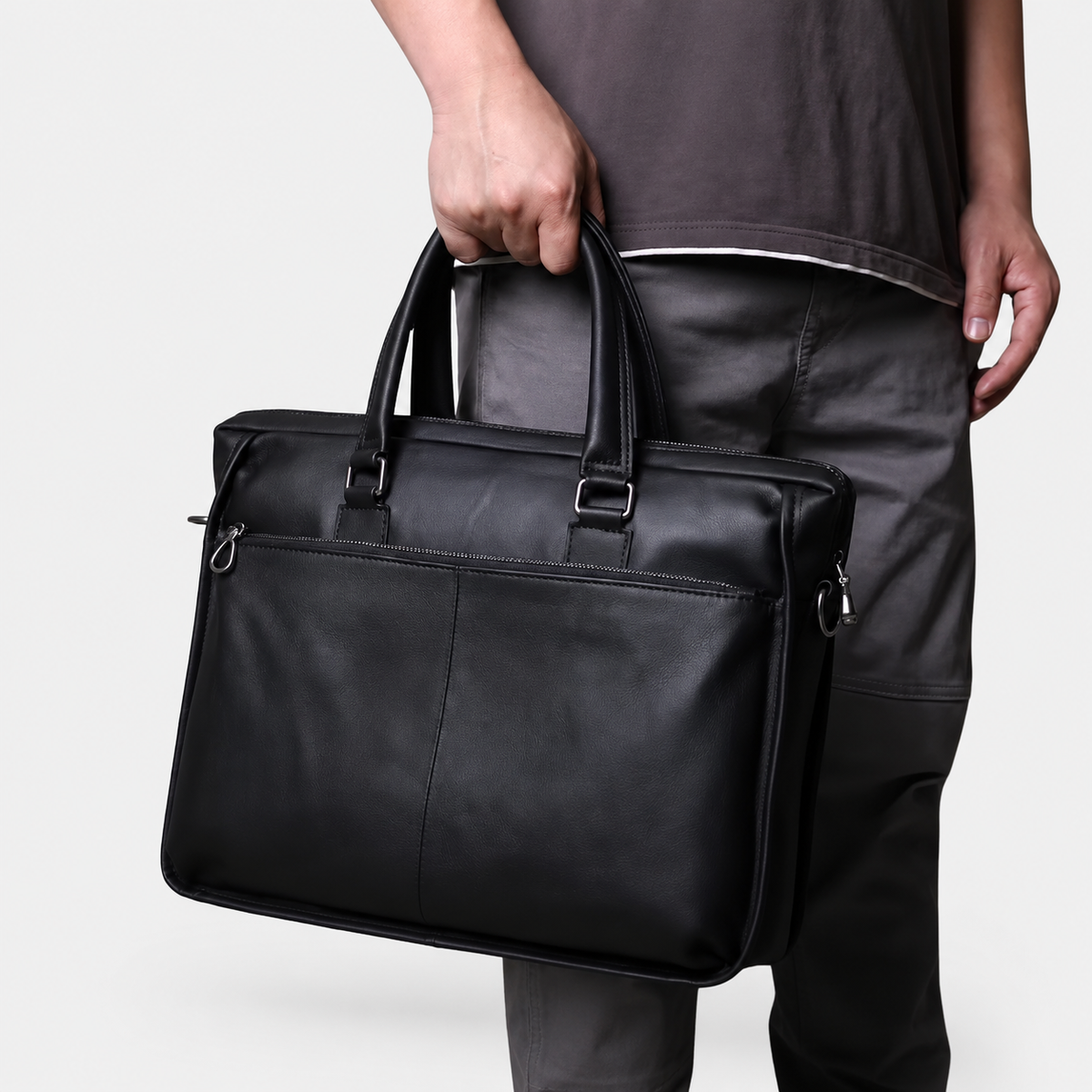 Keaton Slimeline Leather Briefcase
