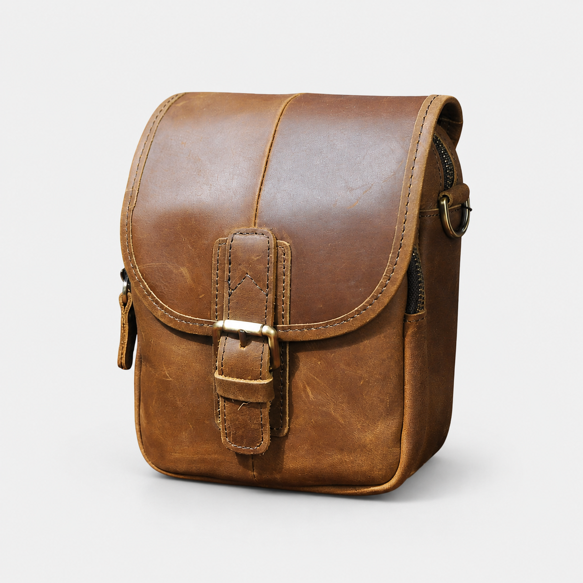 Damon Compact Leather Crossbody