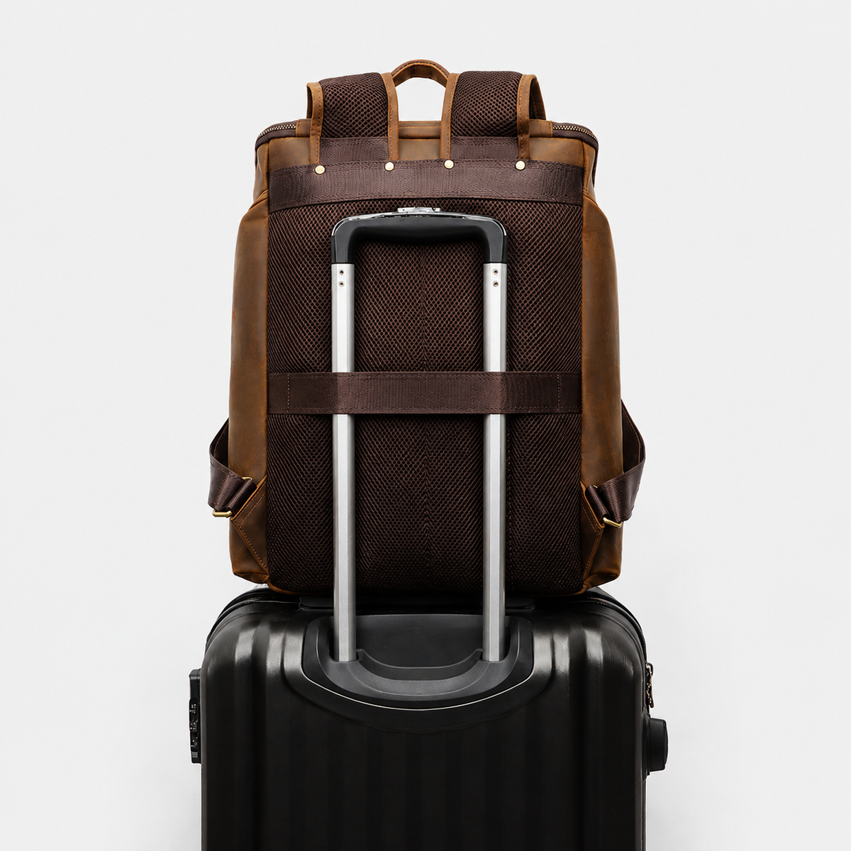 Laurent Leather Daily Carry Backpack