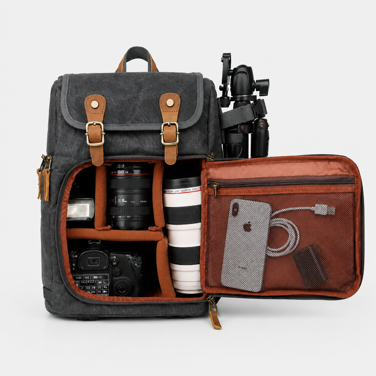Jerick Field Canvas Camera Backpack