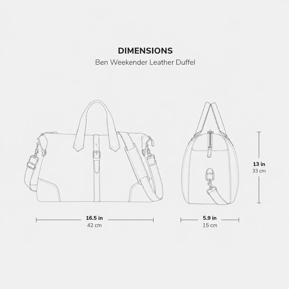 Ben Weekender Leather Duffel