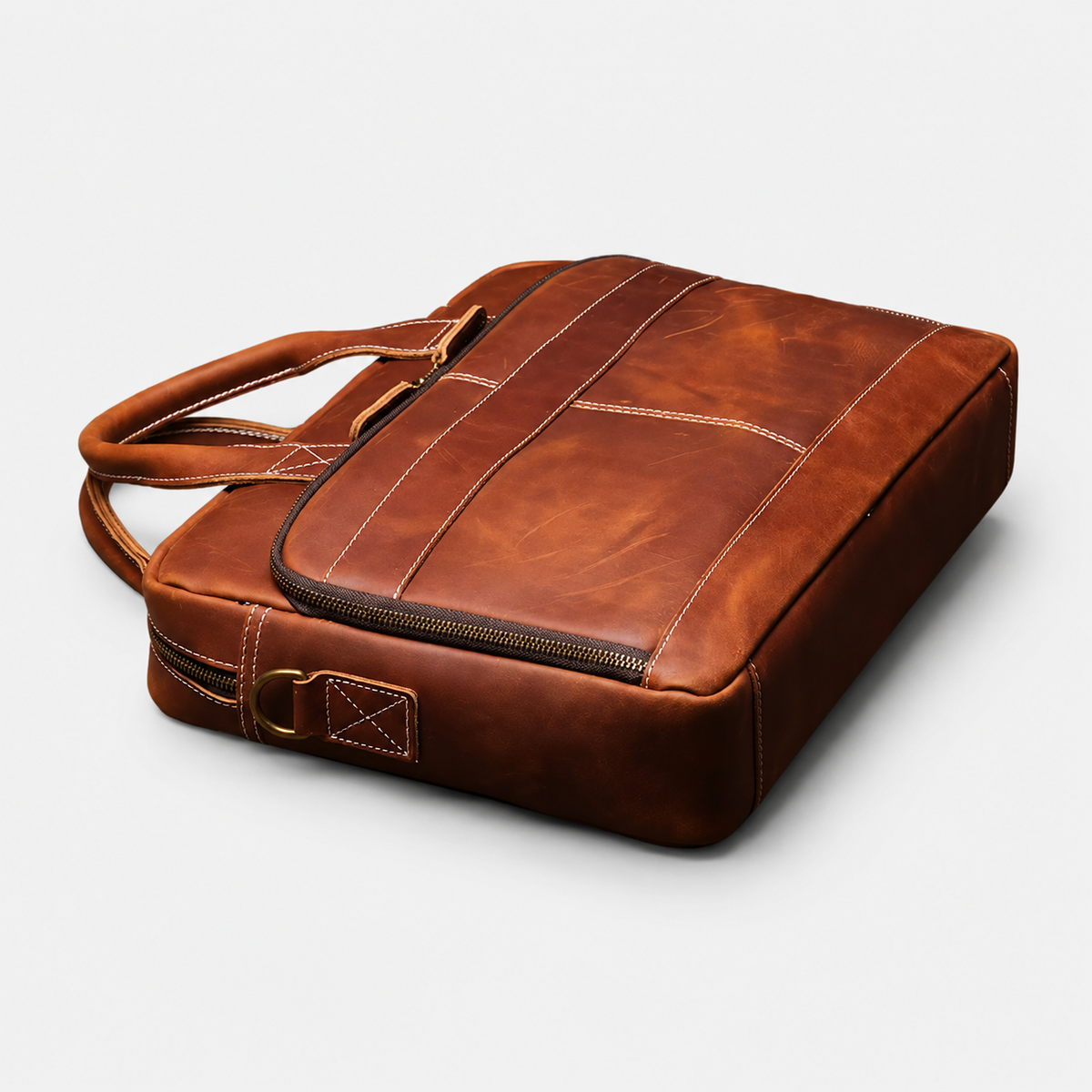 Sullivan Structured Leather Briefcase