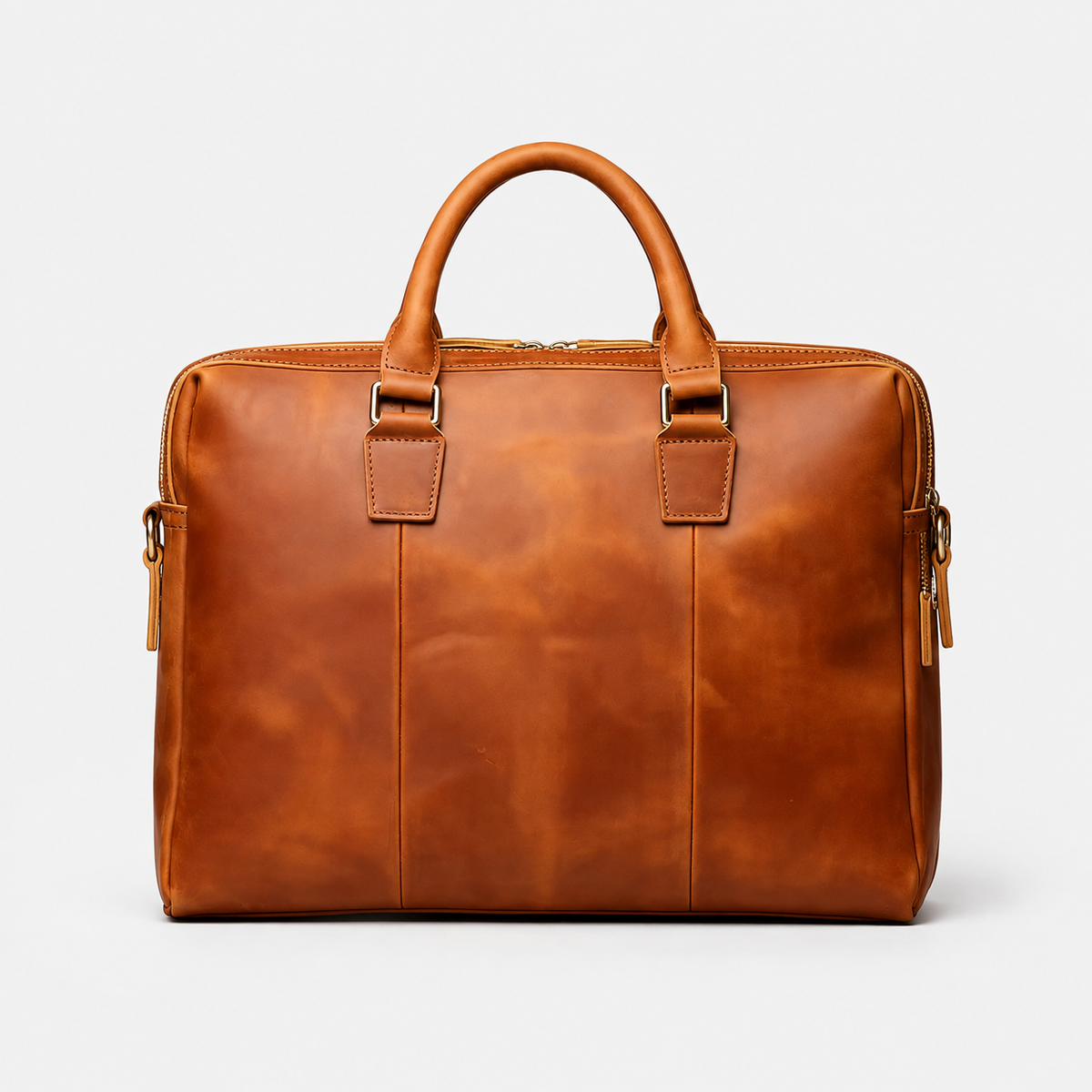 Thornton Wide-Opening Leather Briefcase