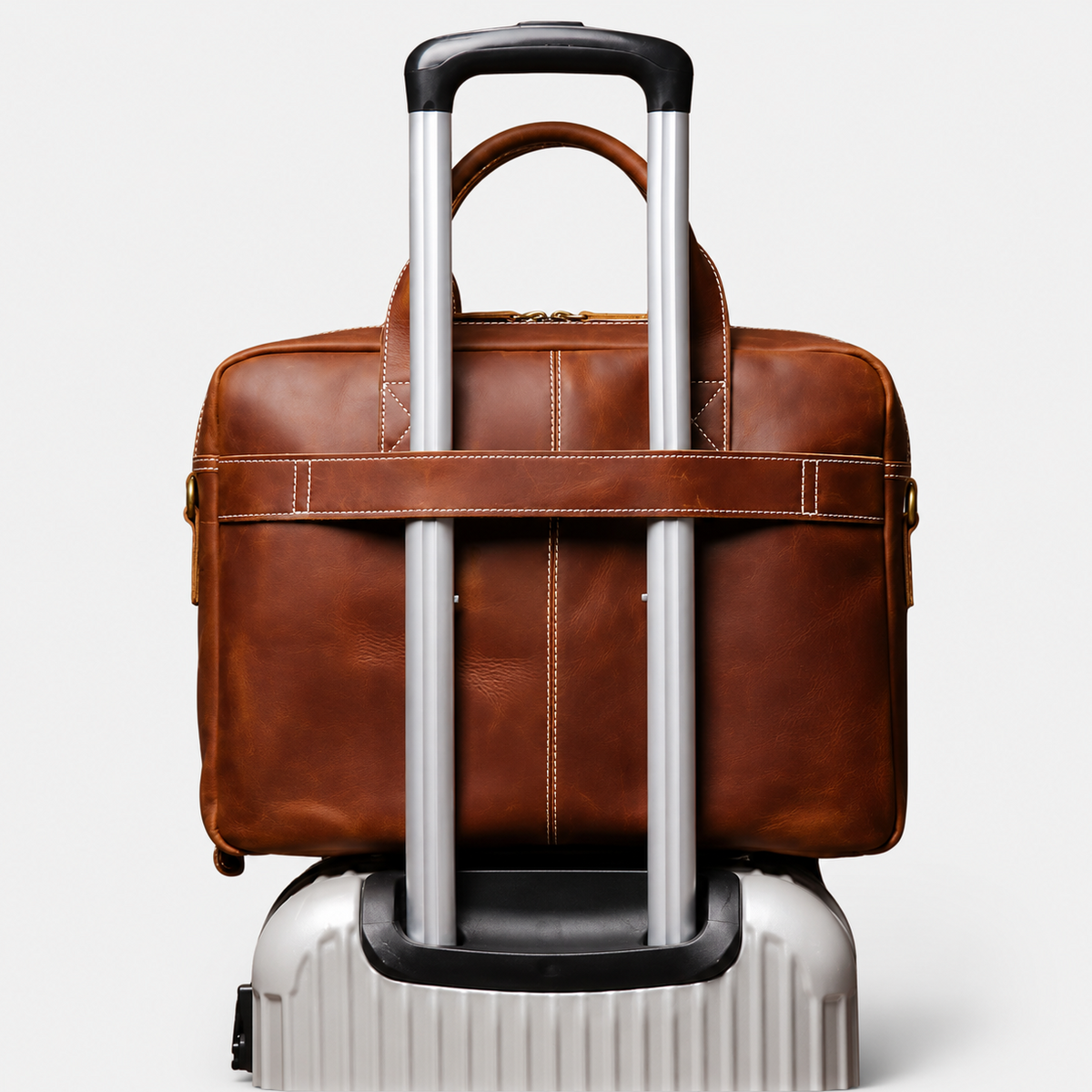 Sullivan Structured Leather Briefcase