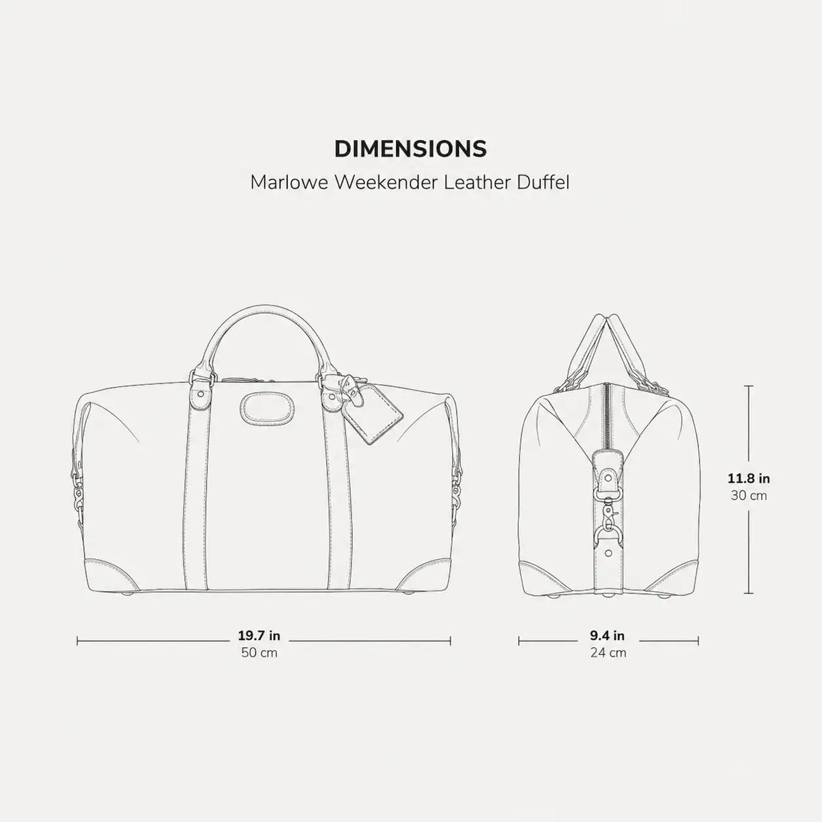 Marlowe Weekender Leather Duffel