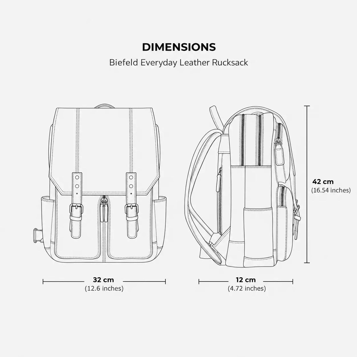Biefeld Everyday Leather Rucksack