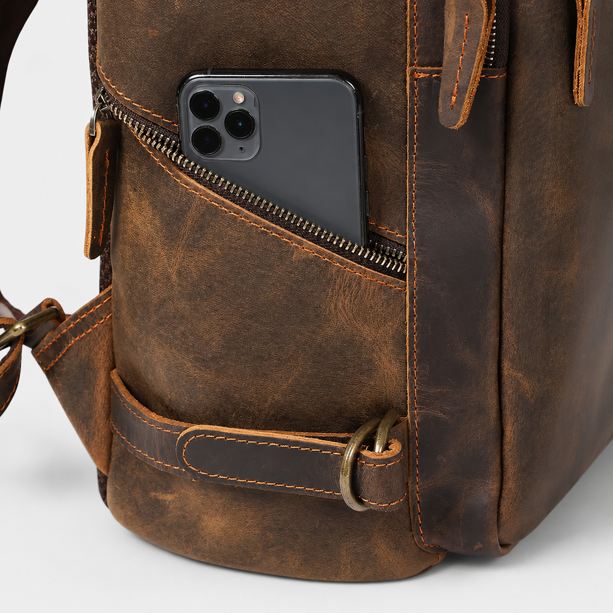 Hawthorne Utility Leather Backpack
