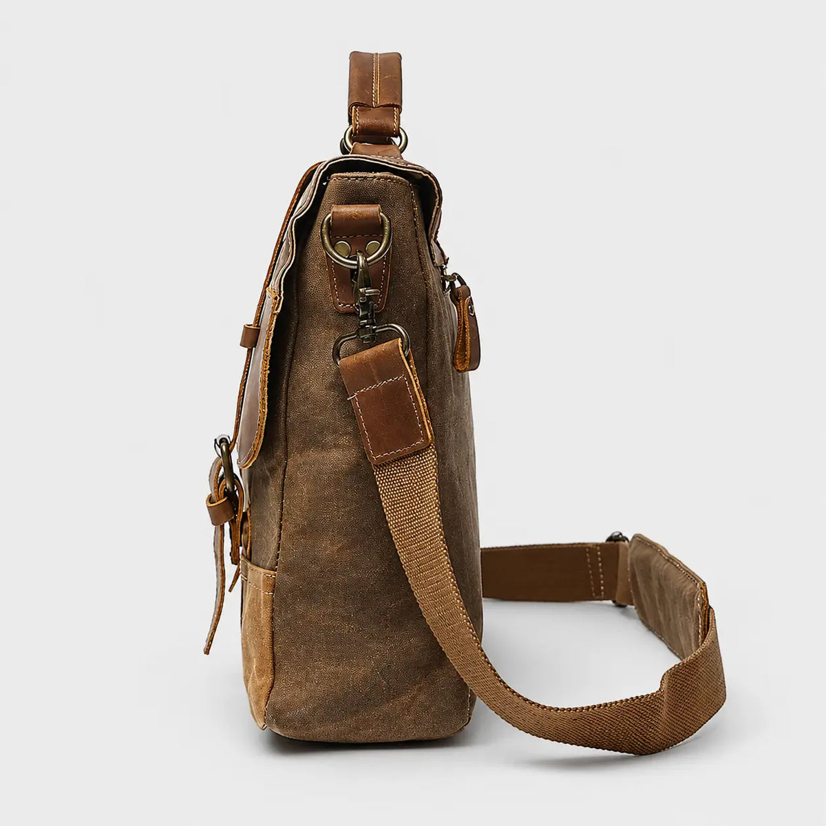 Kevin Panelled Canvas Messenger