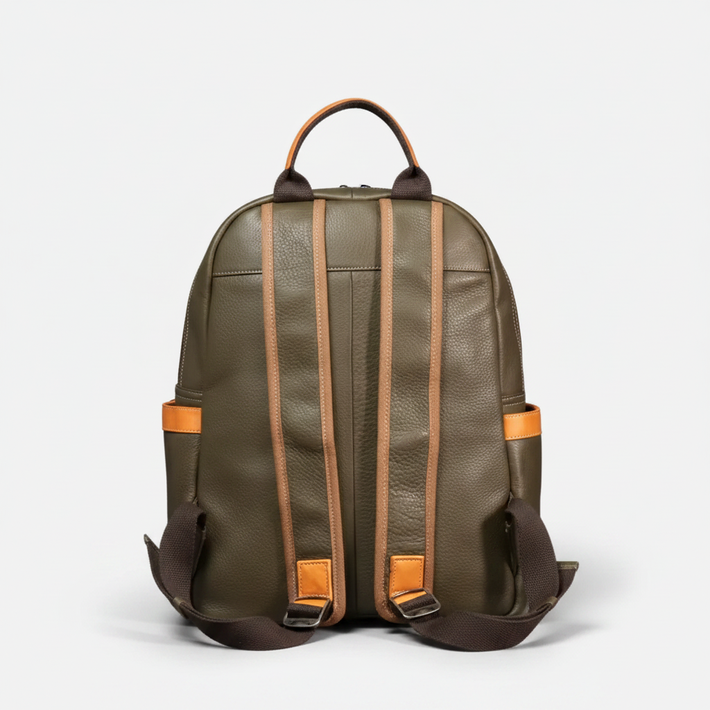 Hastings Multi-Pocket Leather Backpack