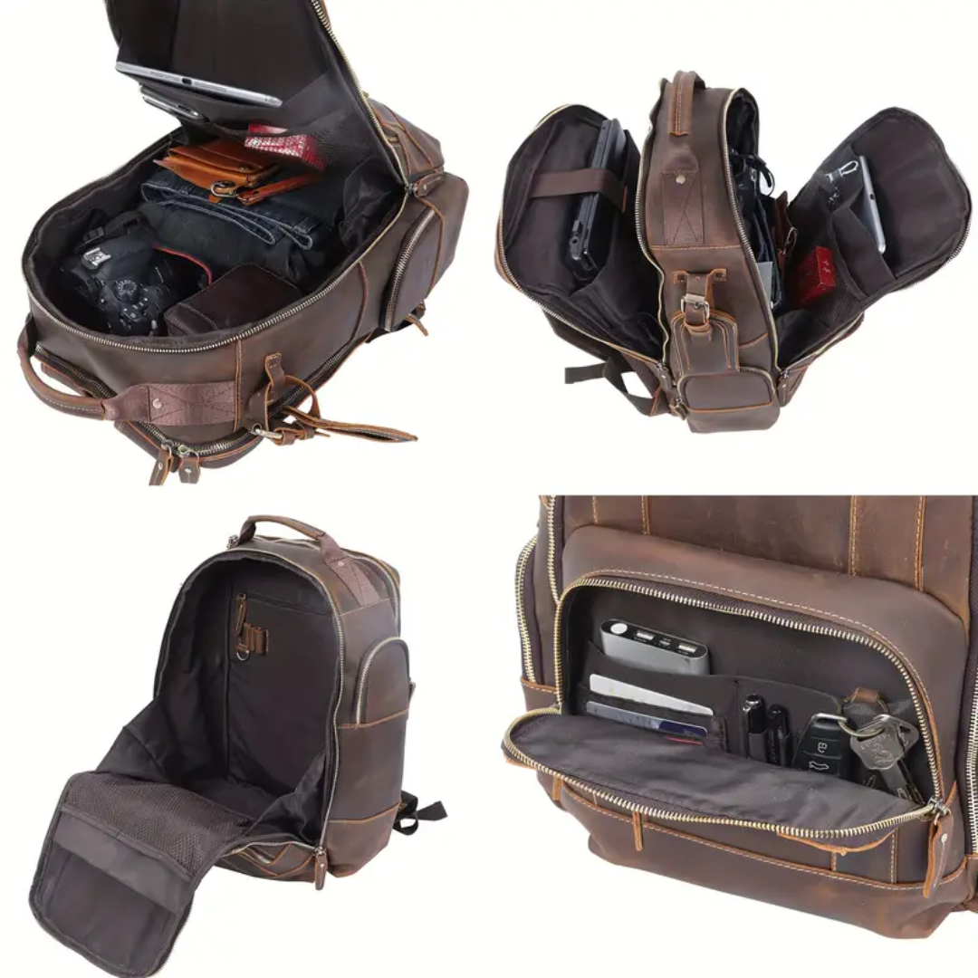 Sterling Travel Leather Backpack