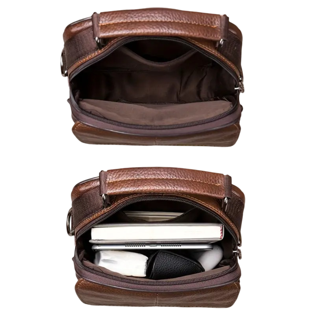 Jasper Multi-Zip Leather Crossbody