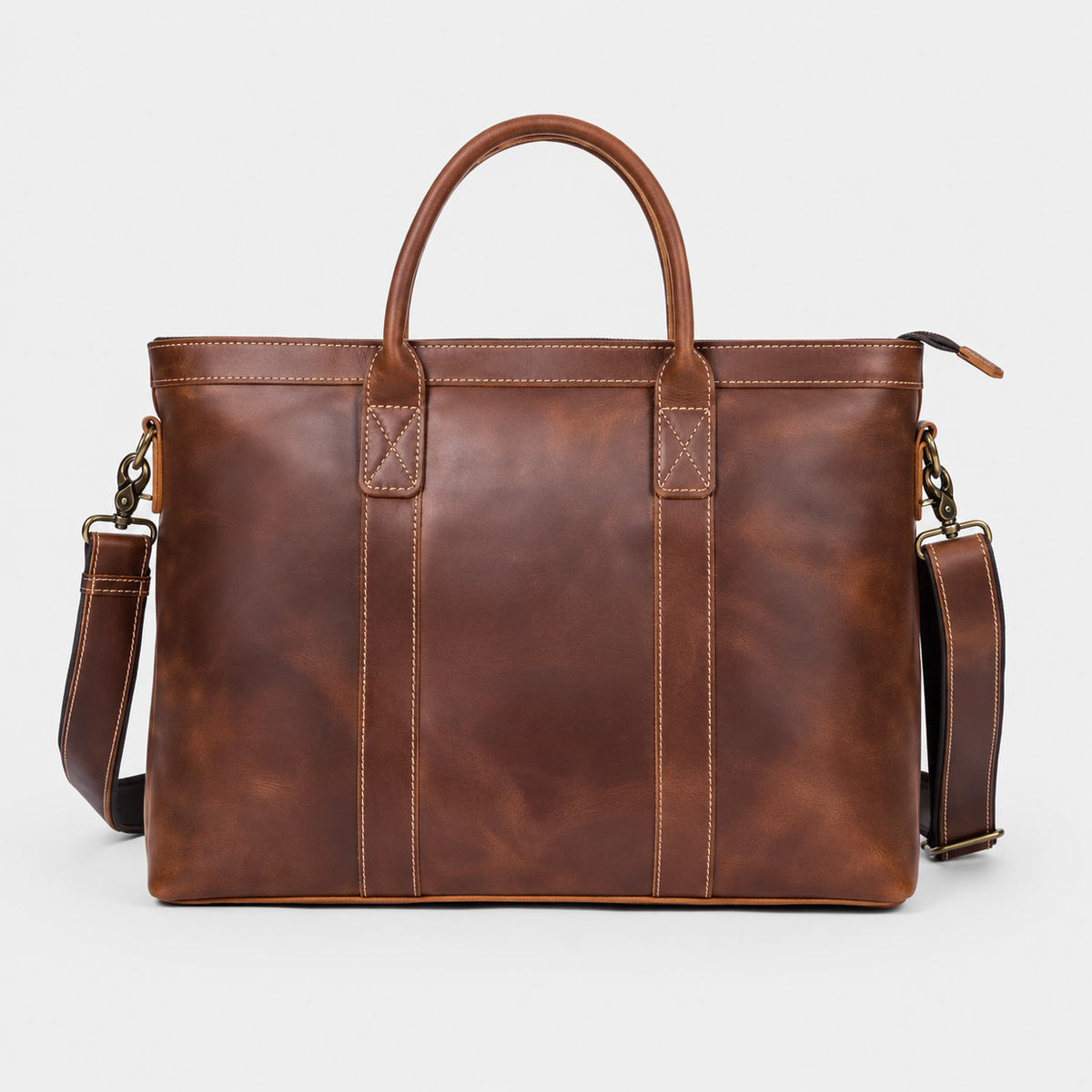Franko Double Handle Leather Tote