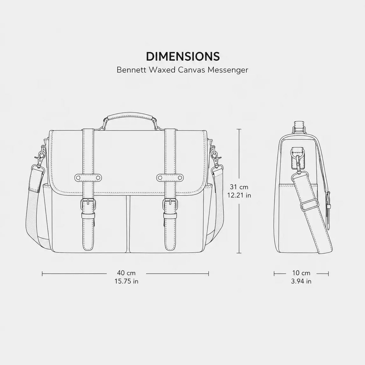 Bennett Waxed Canvas Messenger