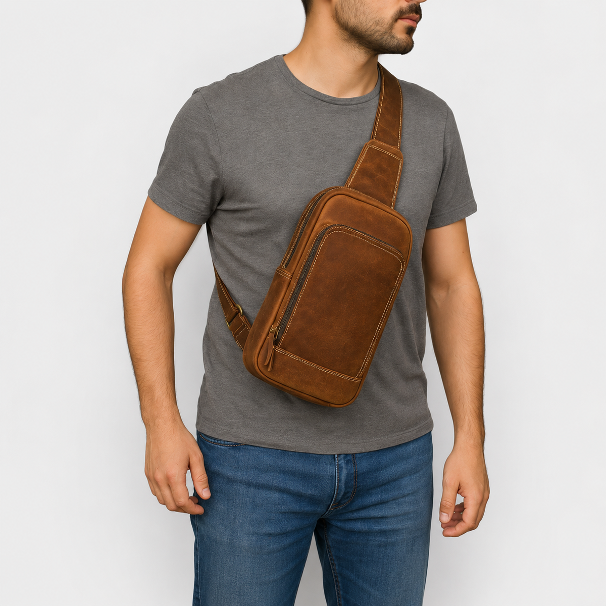 Donald Leather Crossbody