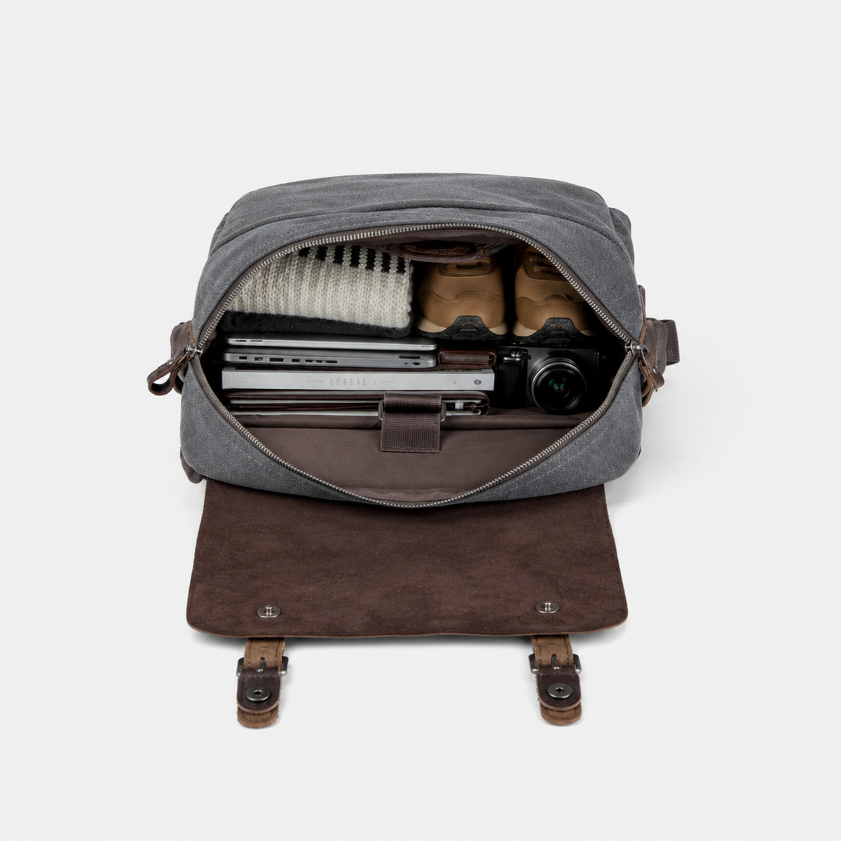 Carter Two-Tone Canvas Backpack