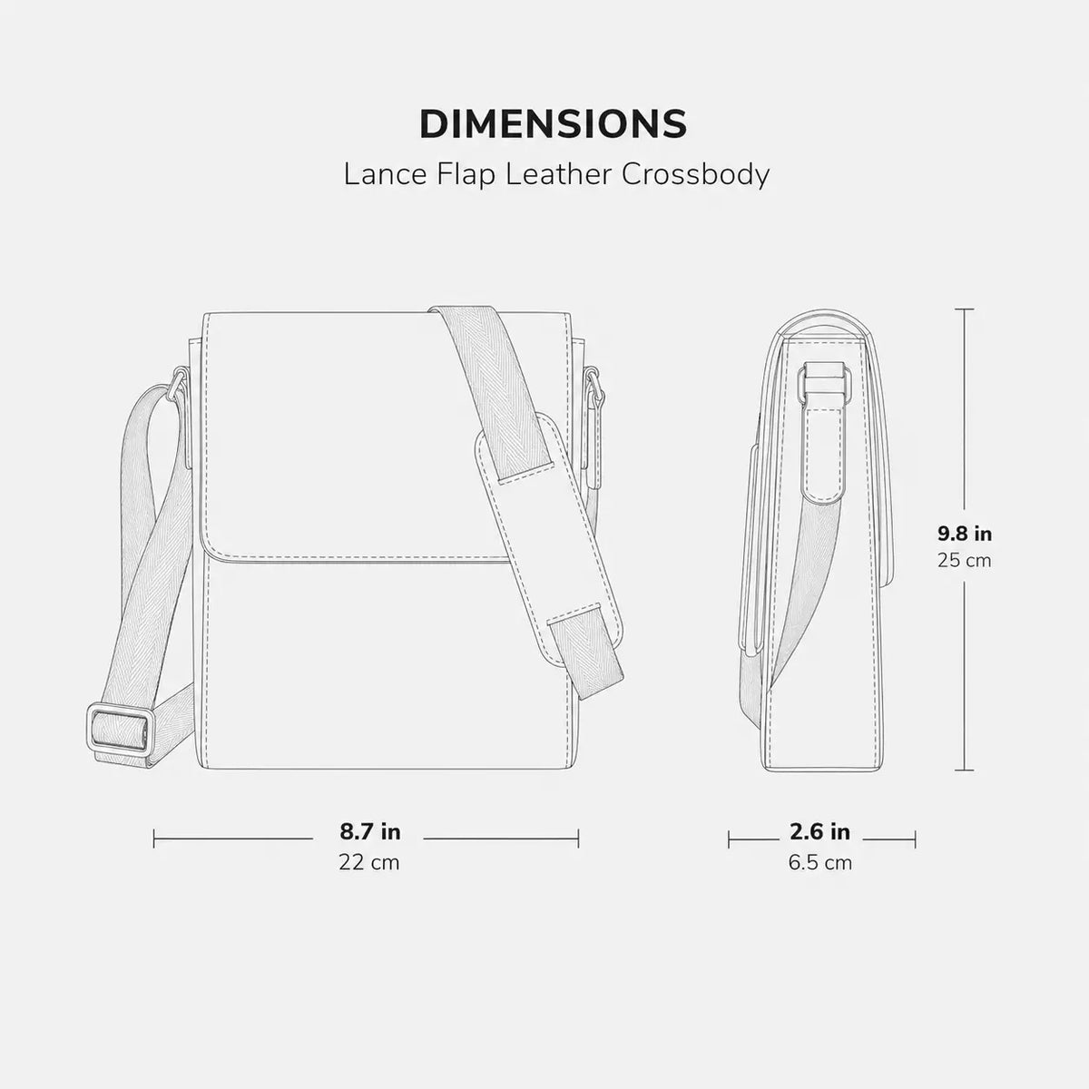Lance Flap Leather Crossbody