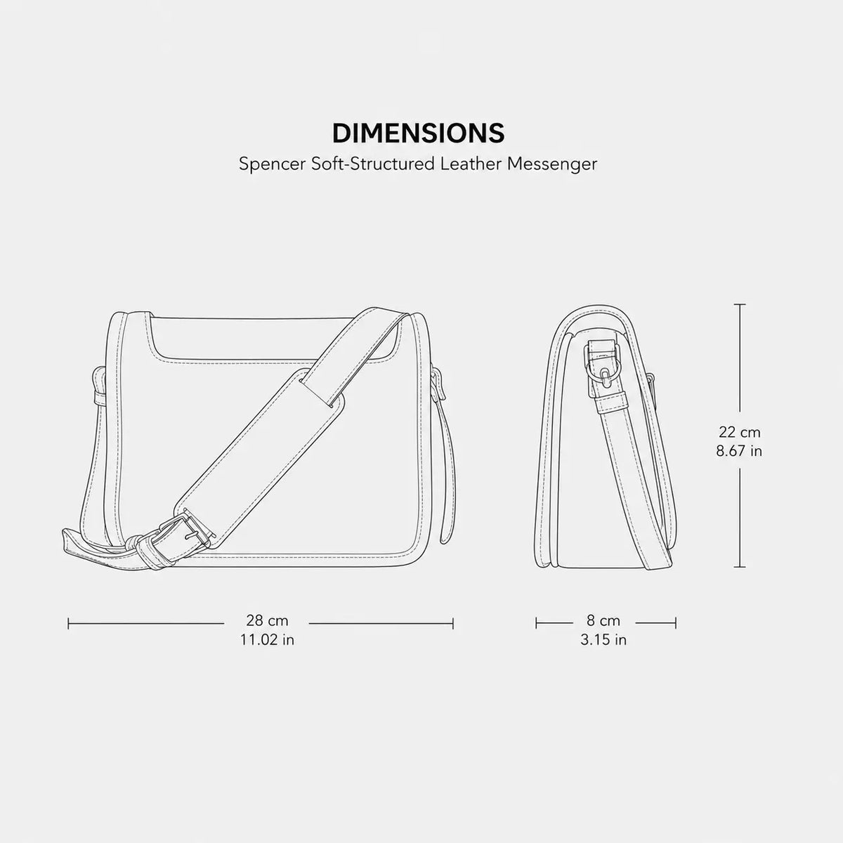 Spencer Soft-Structured Leather Messenger