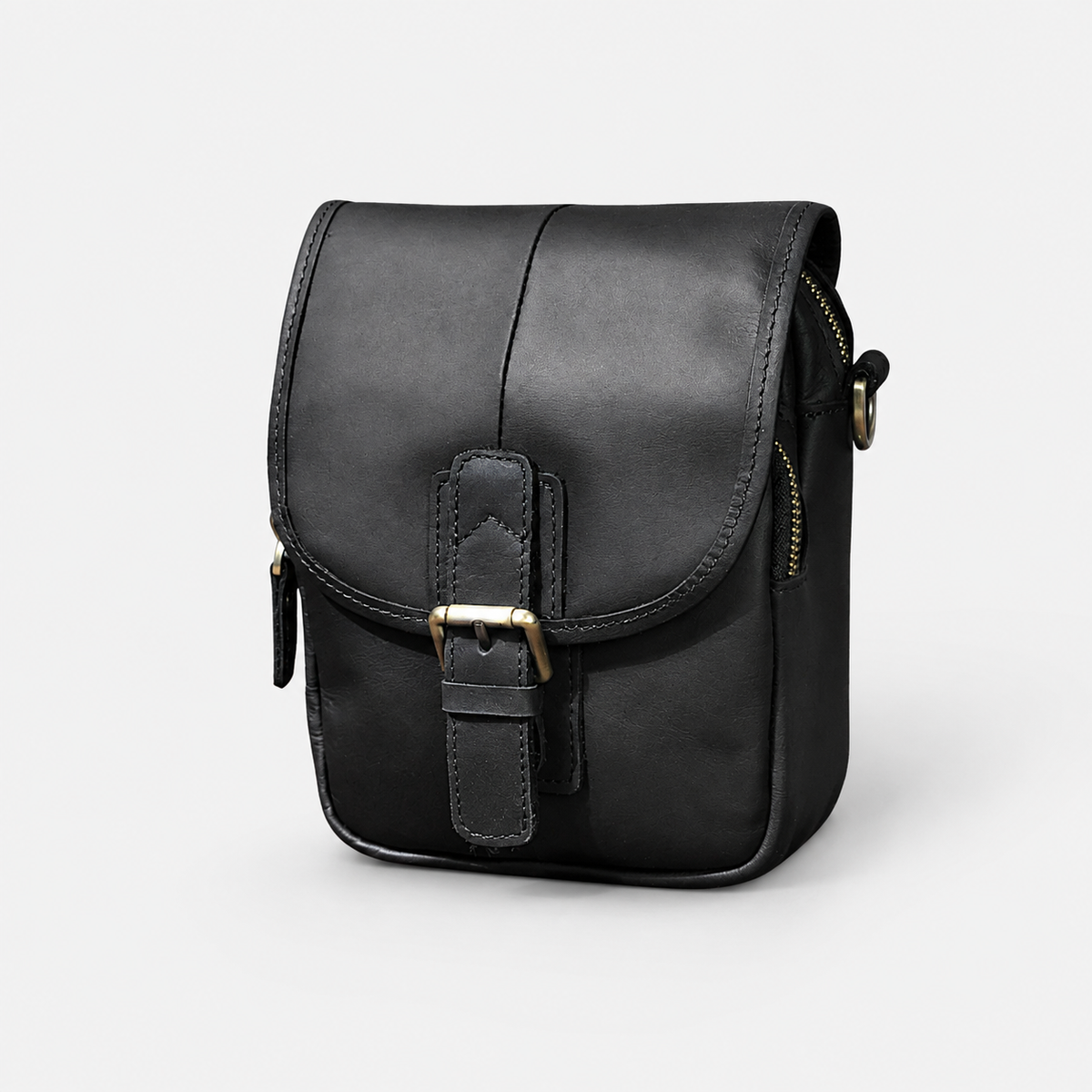 Damon Compact Leather Crossbody