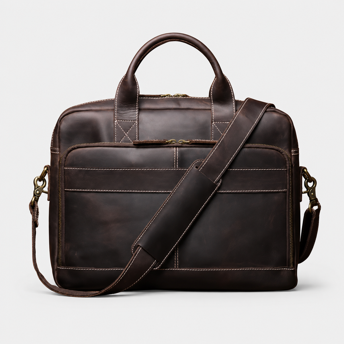 Sullivan Structured Leather Briefcase
