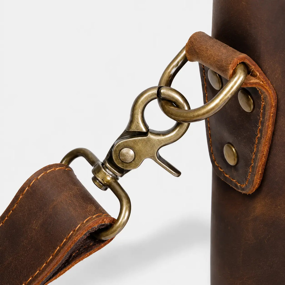 Clinton Classic Leather Messenger