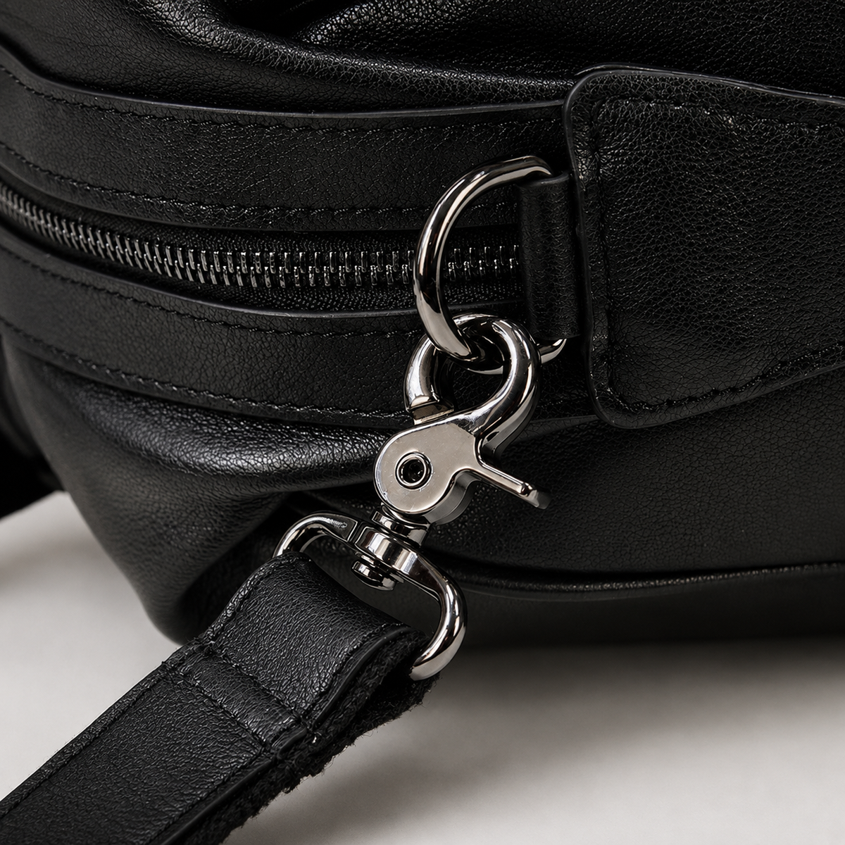 Rafael Curve Leather Duffel