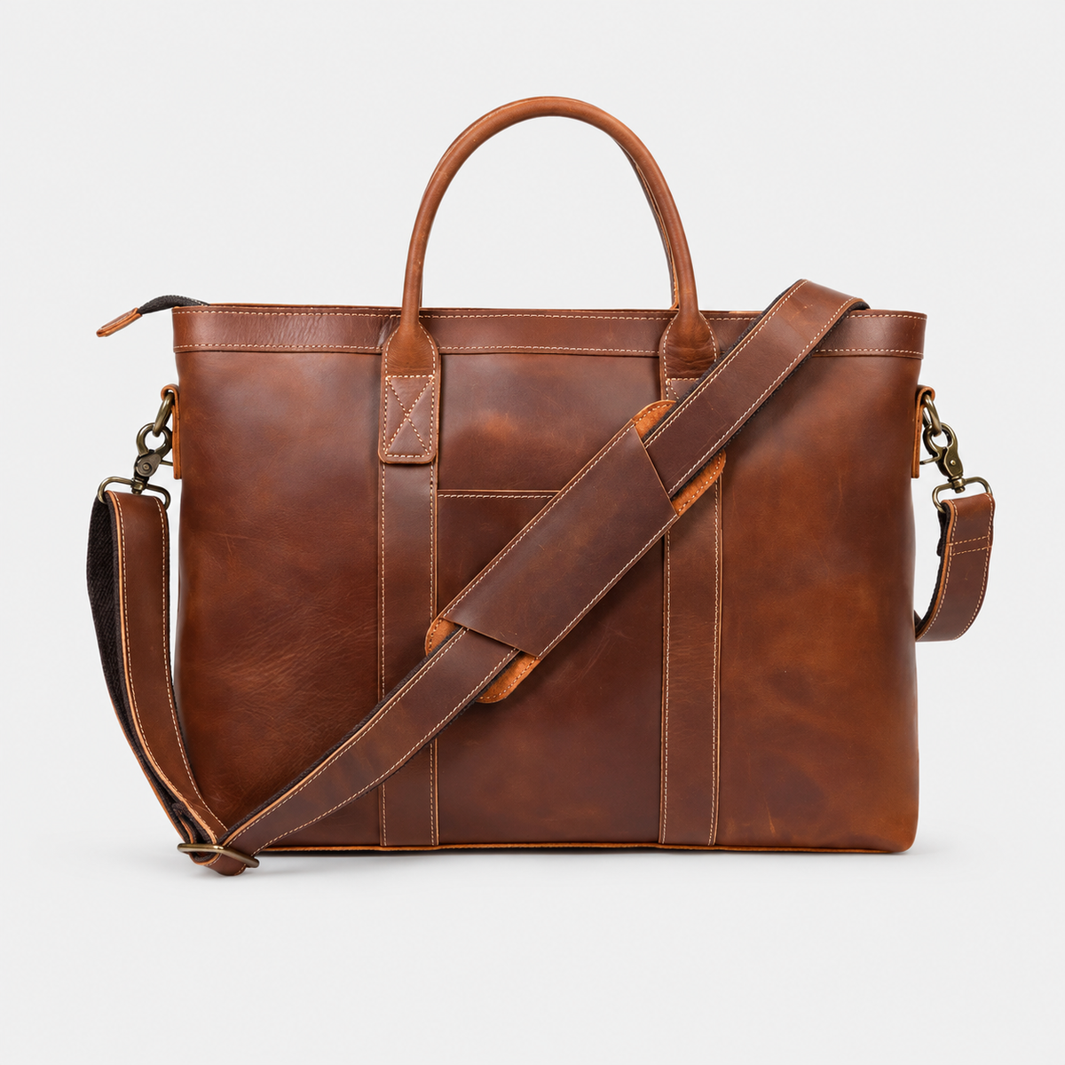 Franko Double Handle Leather Tote