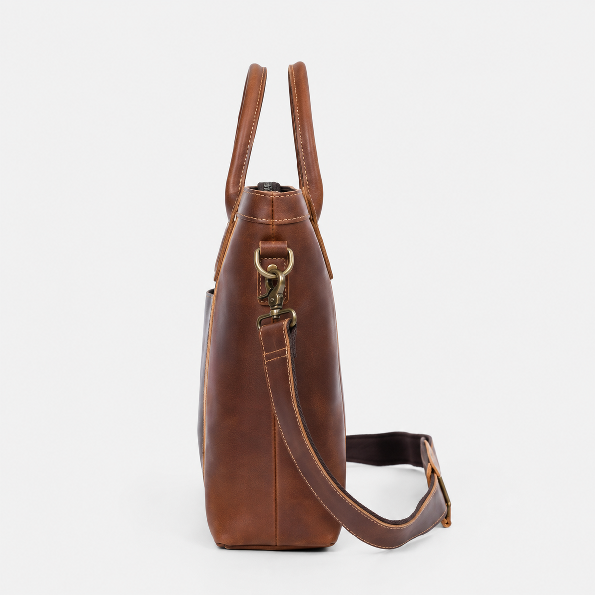Franko Double Handle Leather Tote