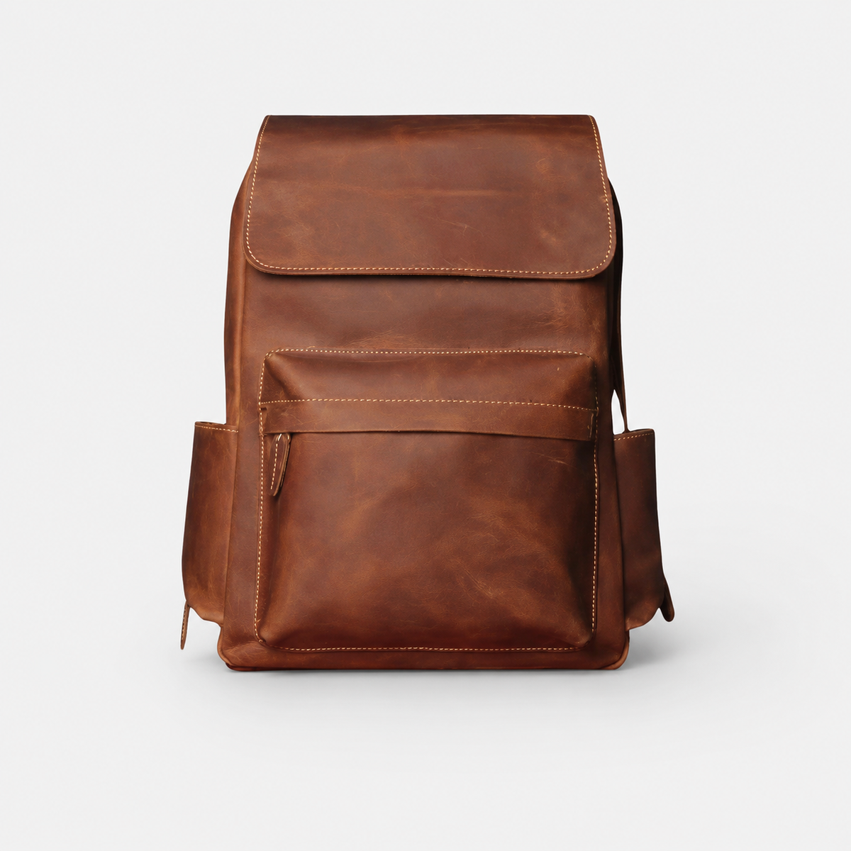 Rowan Large-Capacity Leather Backpack