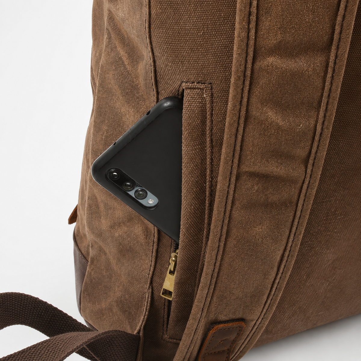 Barron Cross‑Strap Canvas Rucksack
