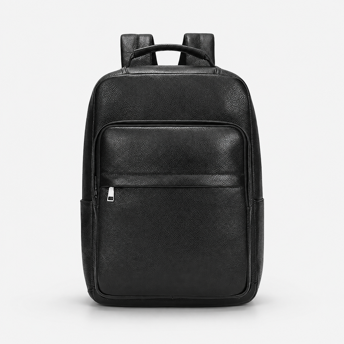 Everett Zip Leather Laptop Backpack