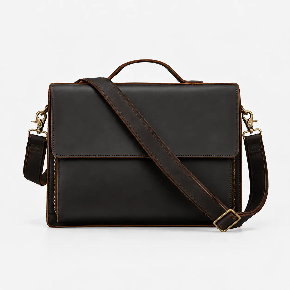 Beckett Structured Leather Briefcase