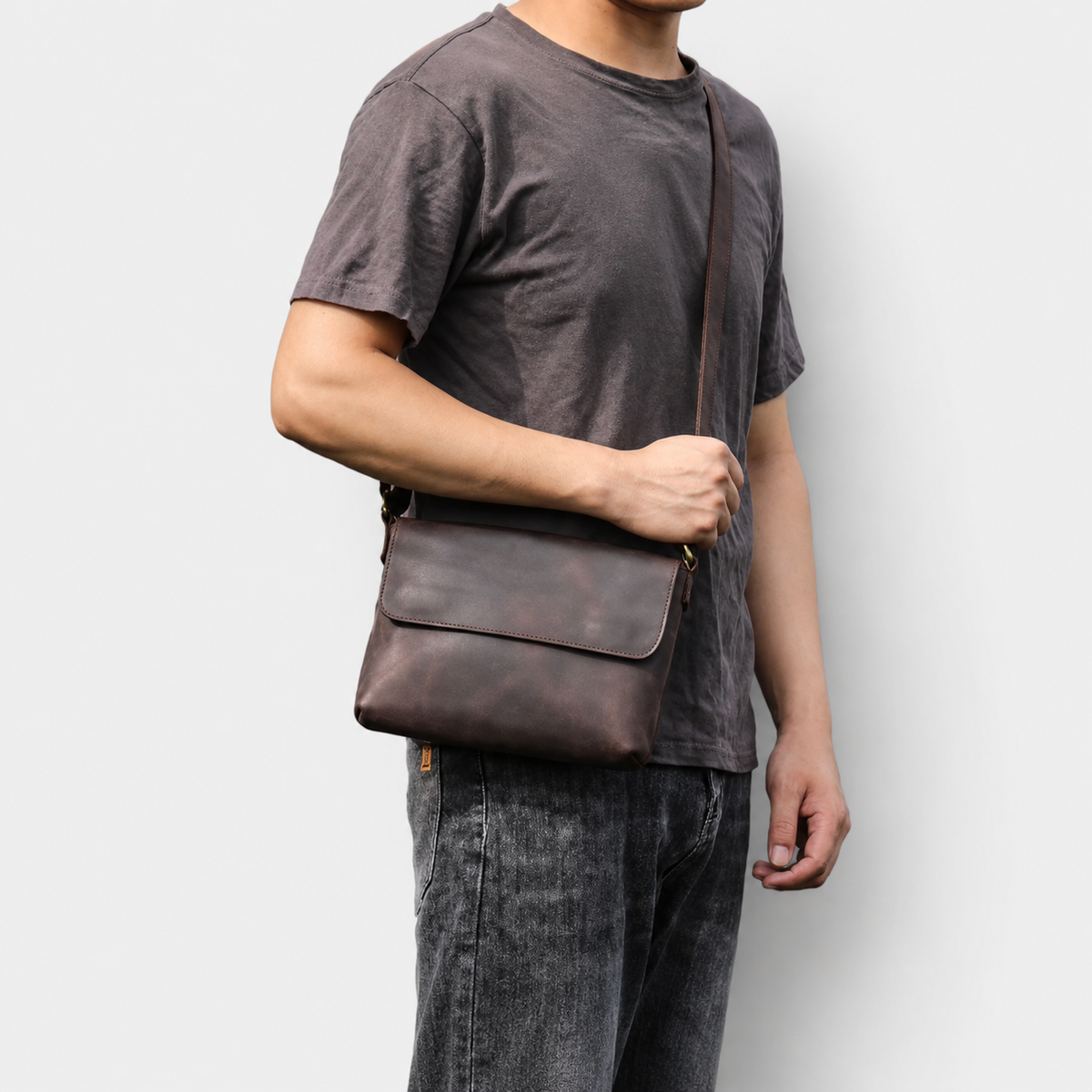 Prescott Lightweight Leather Crossbody