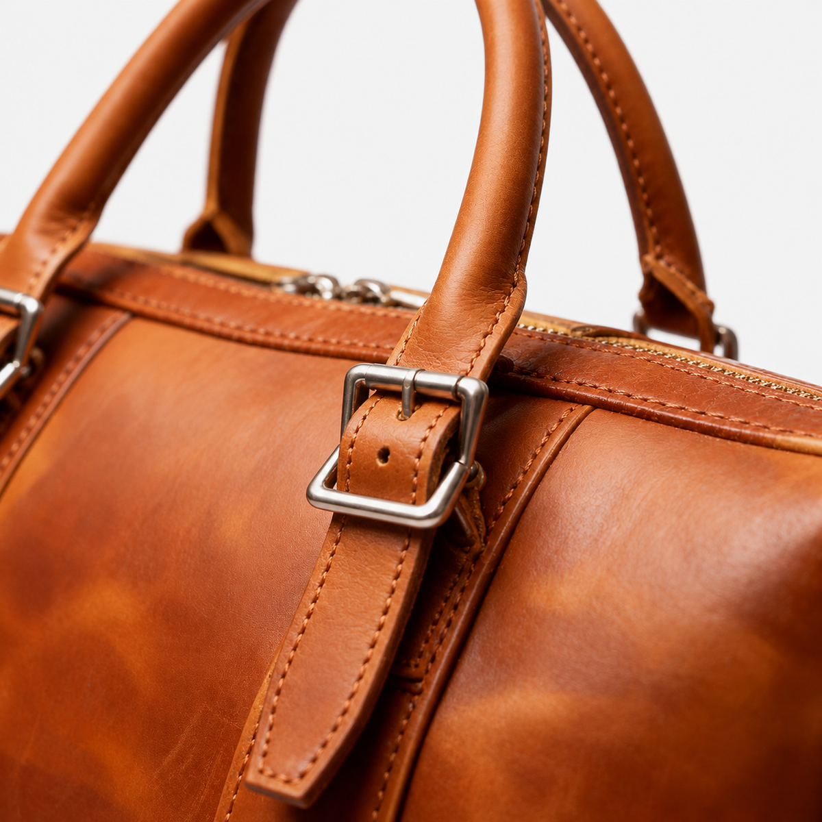 Thornton Wide-Opening Leather Briefcase