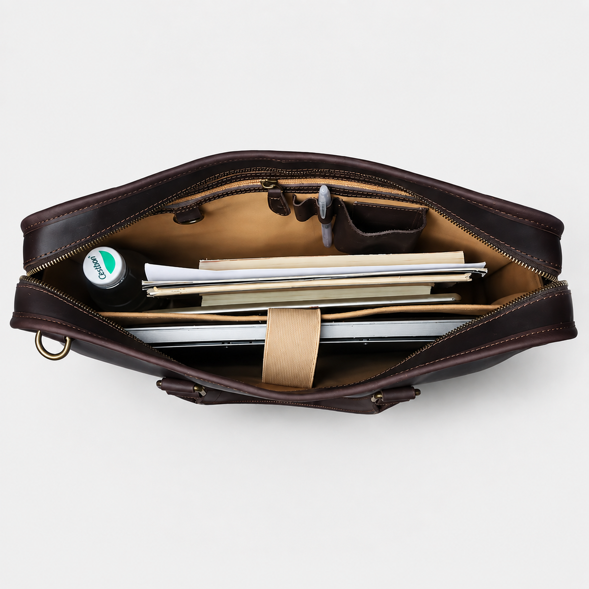 Billy Slimline Leather Briefcase