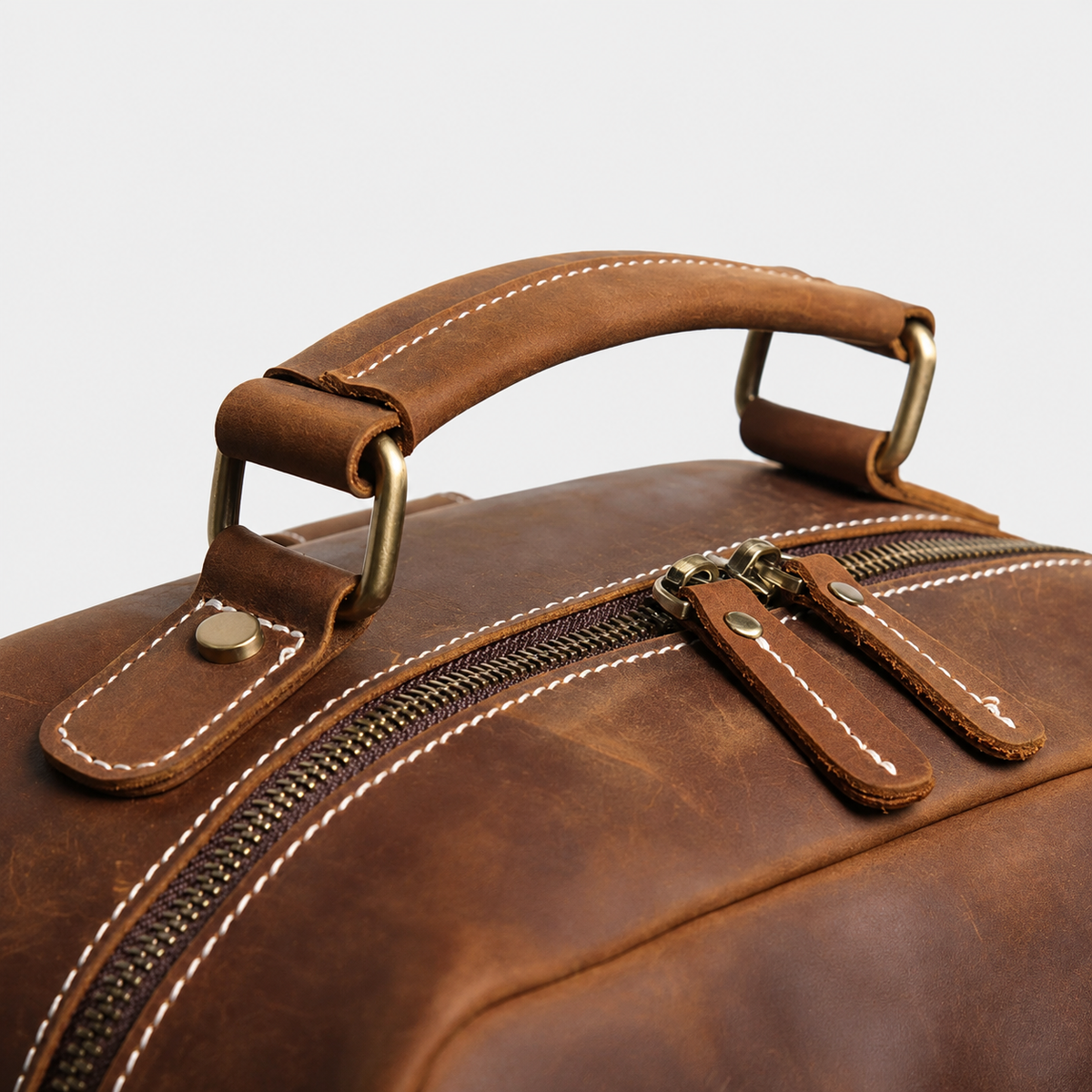 Redorf Twin-Pocket Leather Backpack