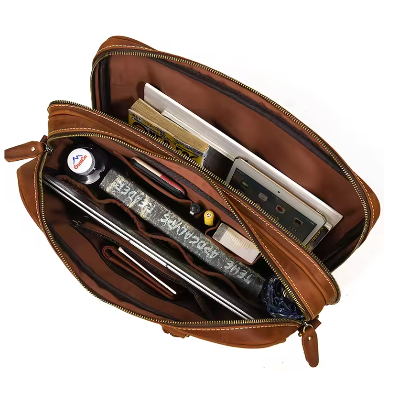 Larson Slimeline Leather Briefcase