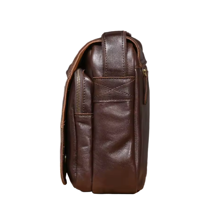 Kingsley Flap-Front Leather Crossbody