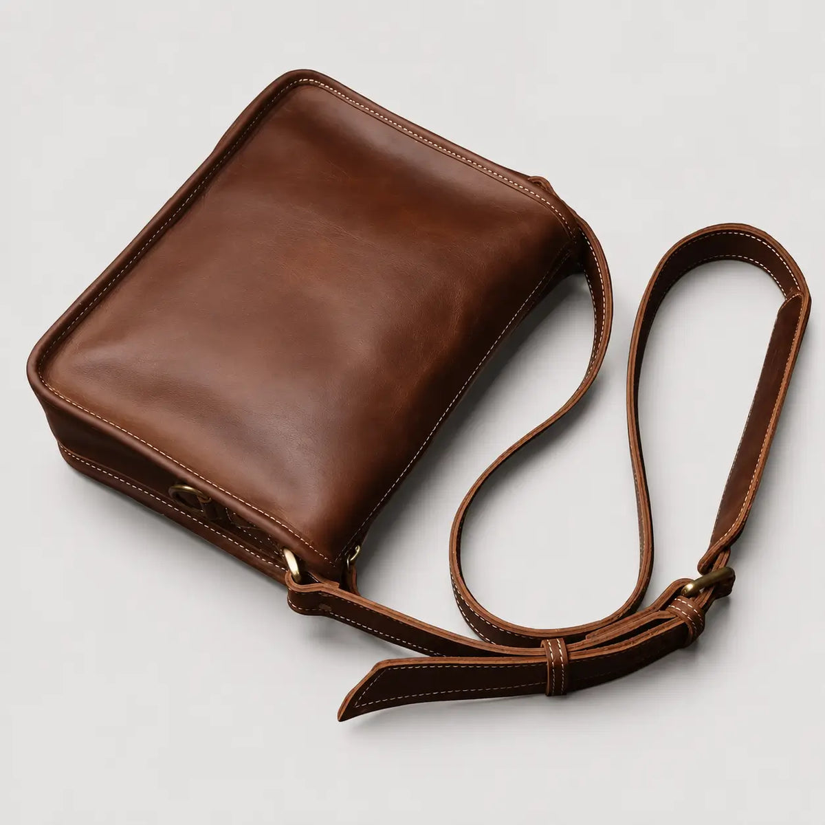 Spencer Soft-Structured Leather Messenger