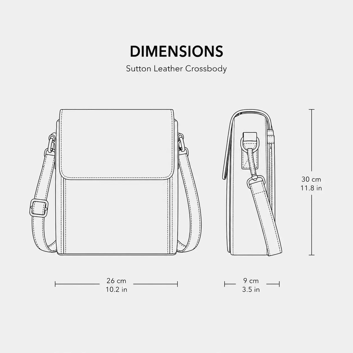 Sutton Leather Crossbody