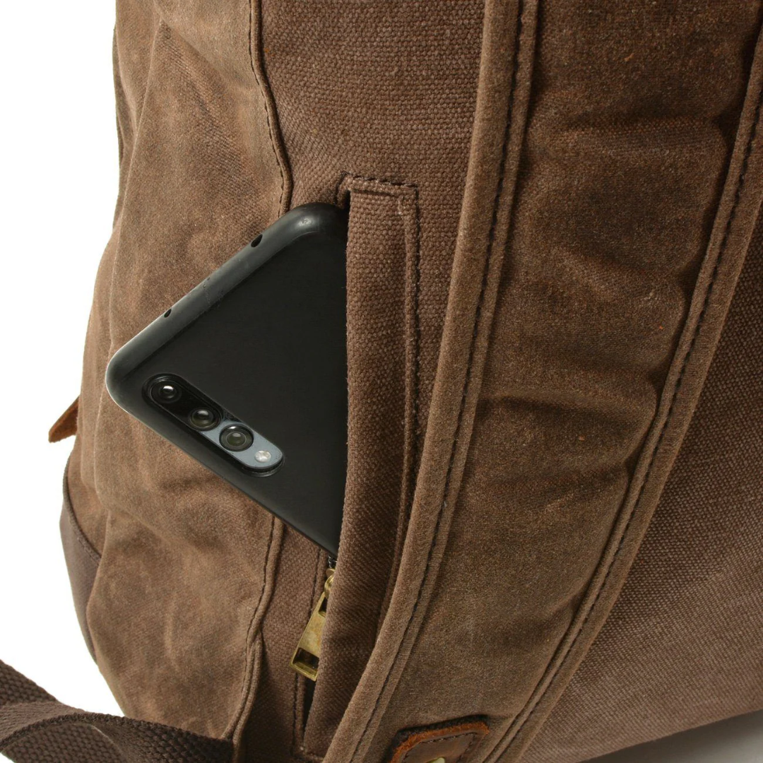 Barron Cross‑Strap Canvas Rucksack