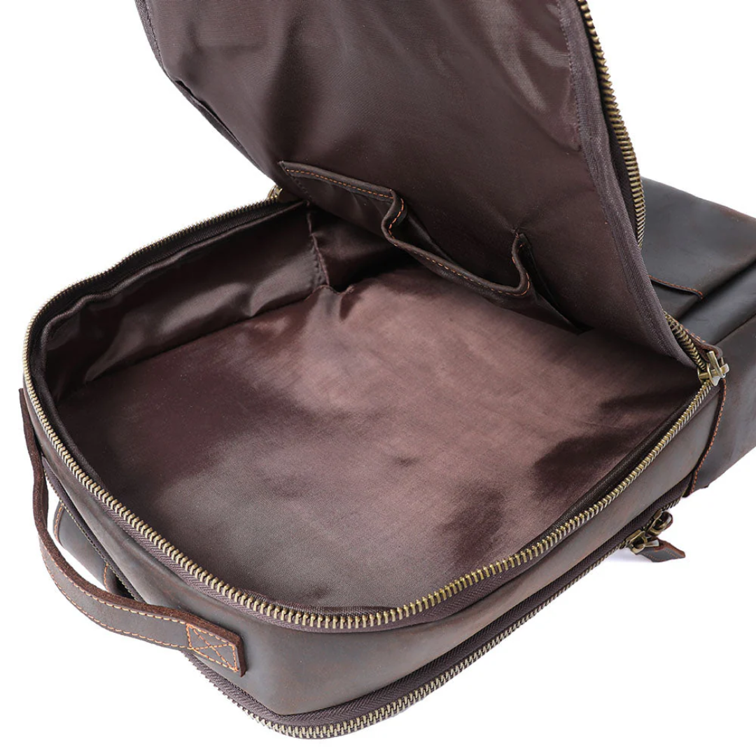 Archer Travel Leather Backpack