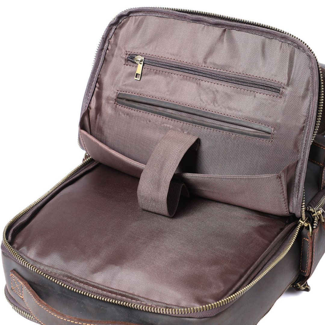 Archer Travel Leather Backpack