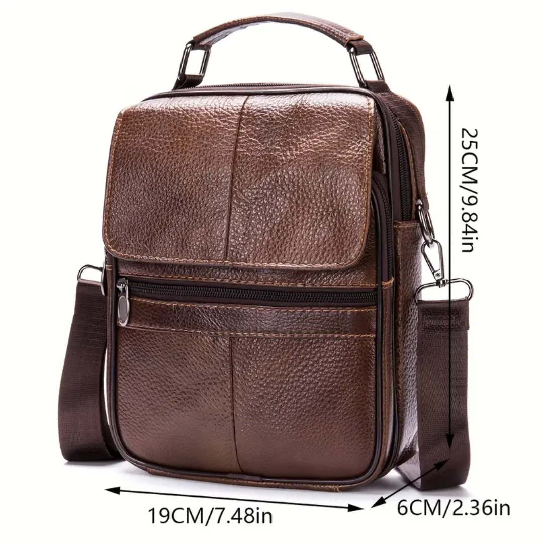 Jasper Multi-Zip Leather Crossbody