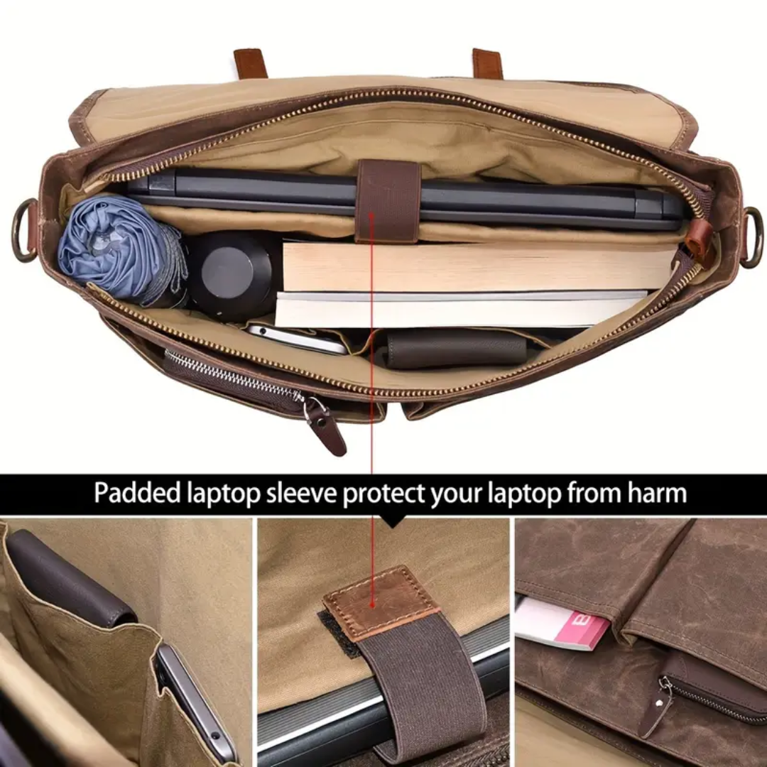 Bennett Waxed Canvas Messenger