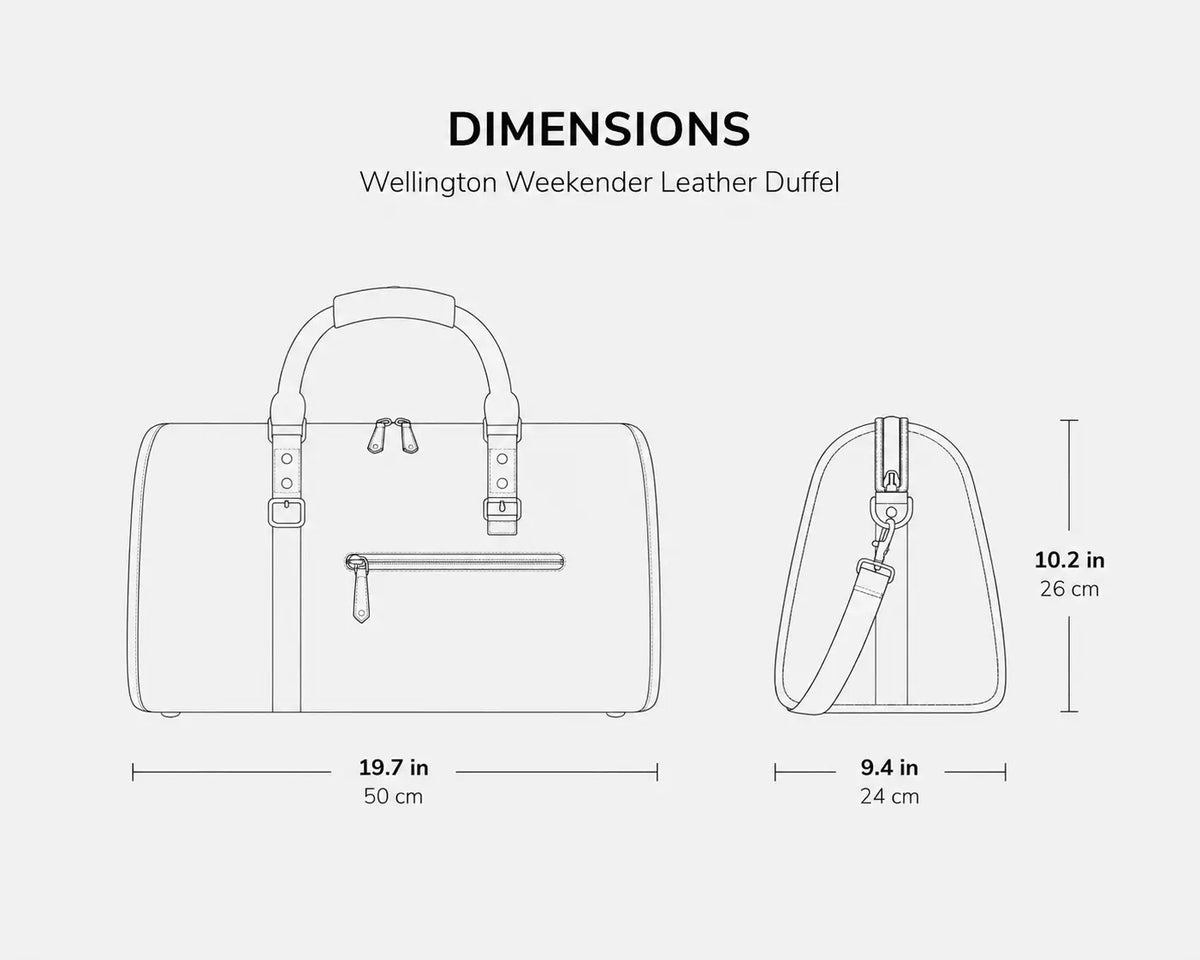 Wellington Weekender Leather Duffel