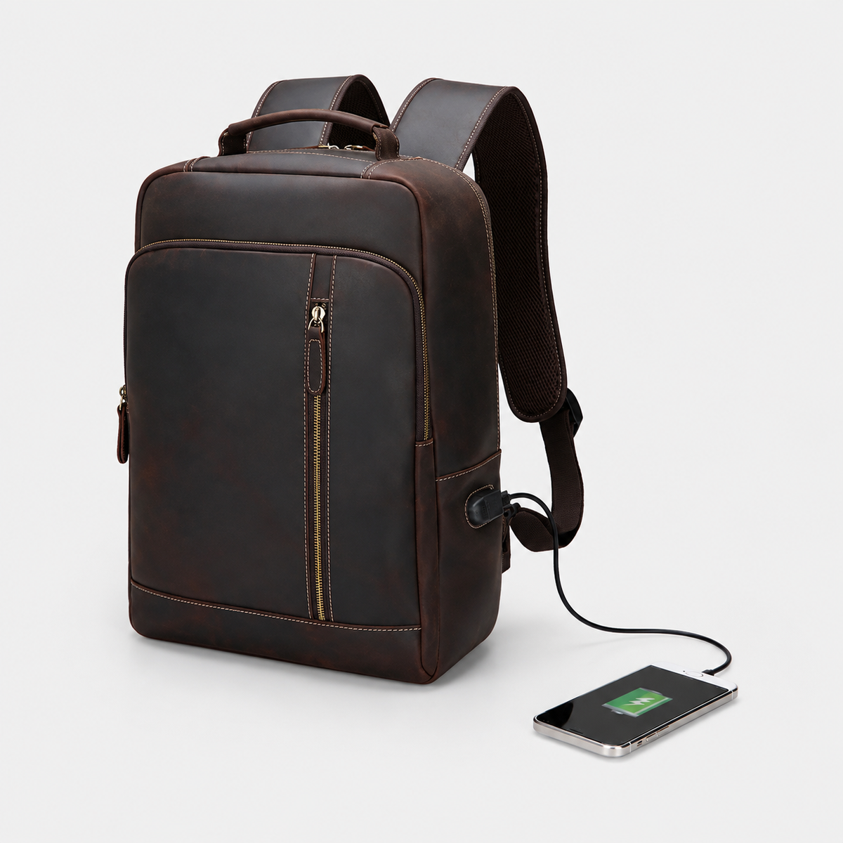 Josh Laptop Leather Backpack