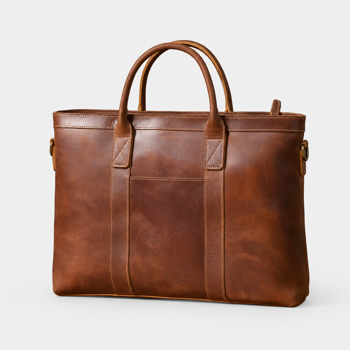 Franko Double Handle Leather Tote