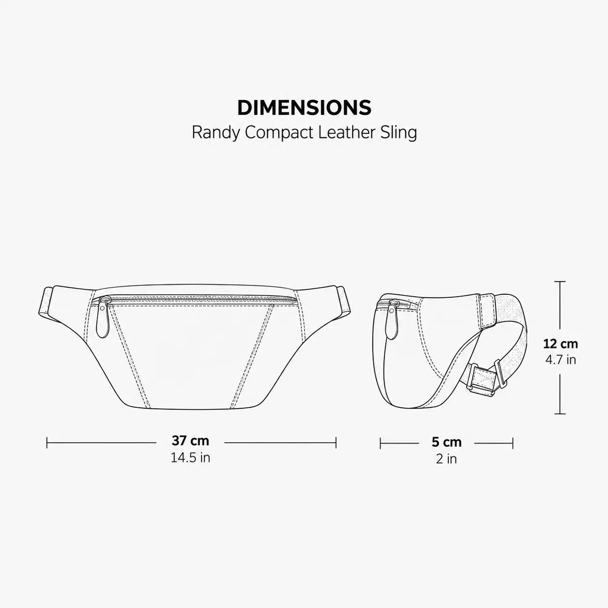 Randy Compact Leather Sling