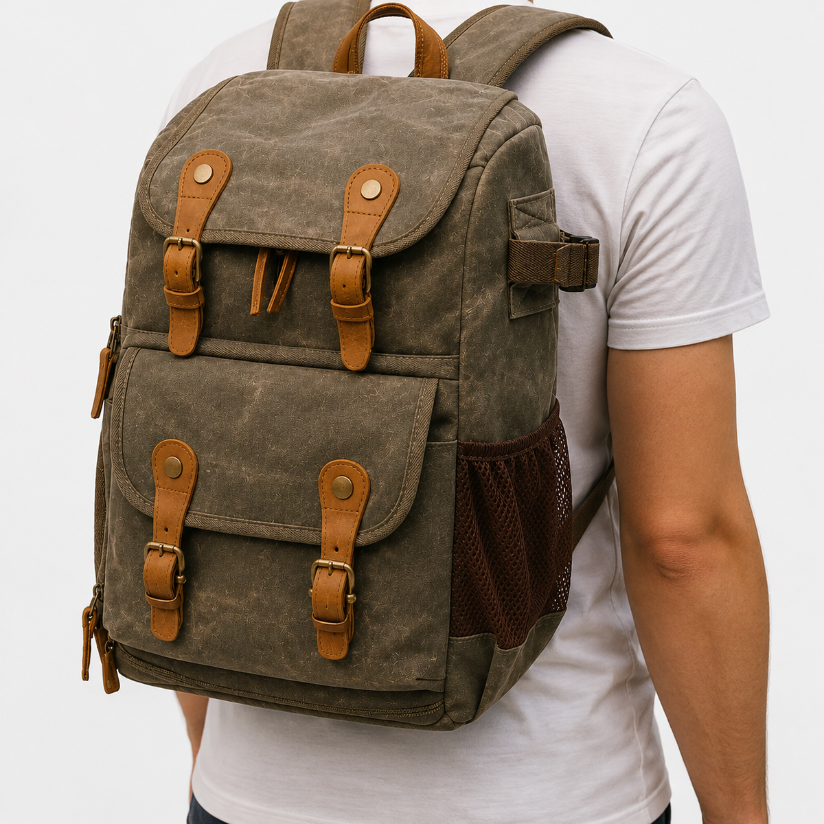 Jerick Field Canvas Camera Backpack